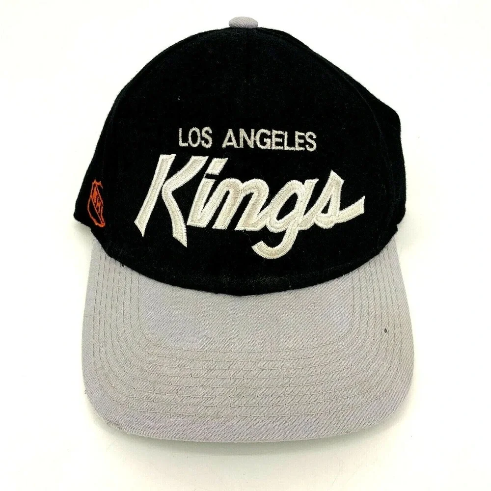 Vintage Los‎ Angeles Kings Script Sports Specialties Hat sz 6 7/8 nwa wool NHL